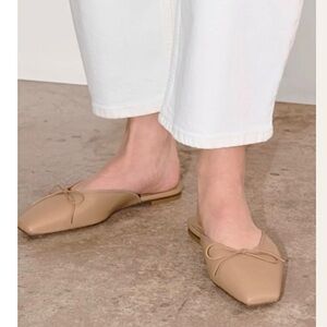 NEW Everlane Ballet Mule in Blush Tan Leather NWOB
